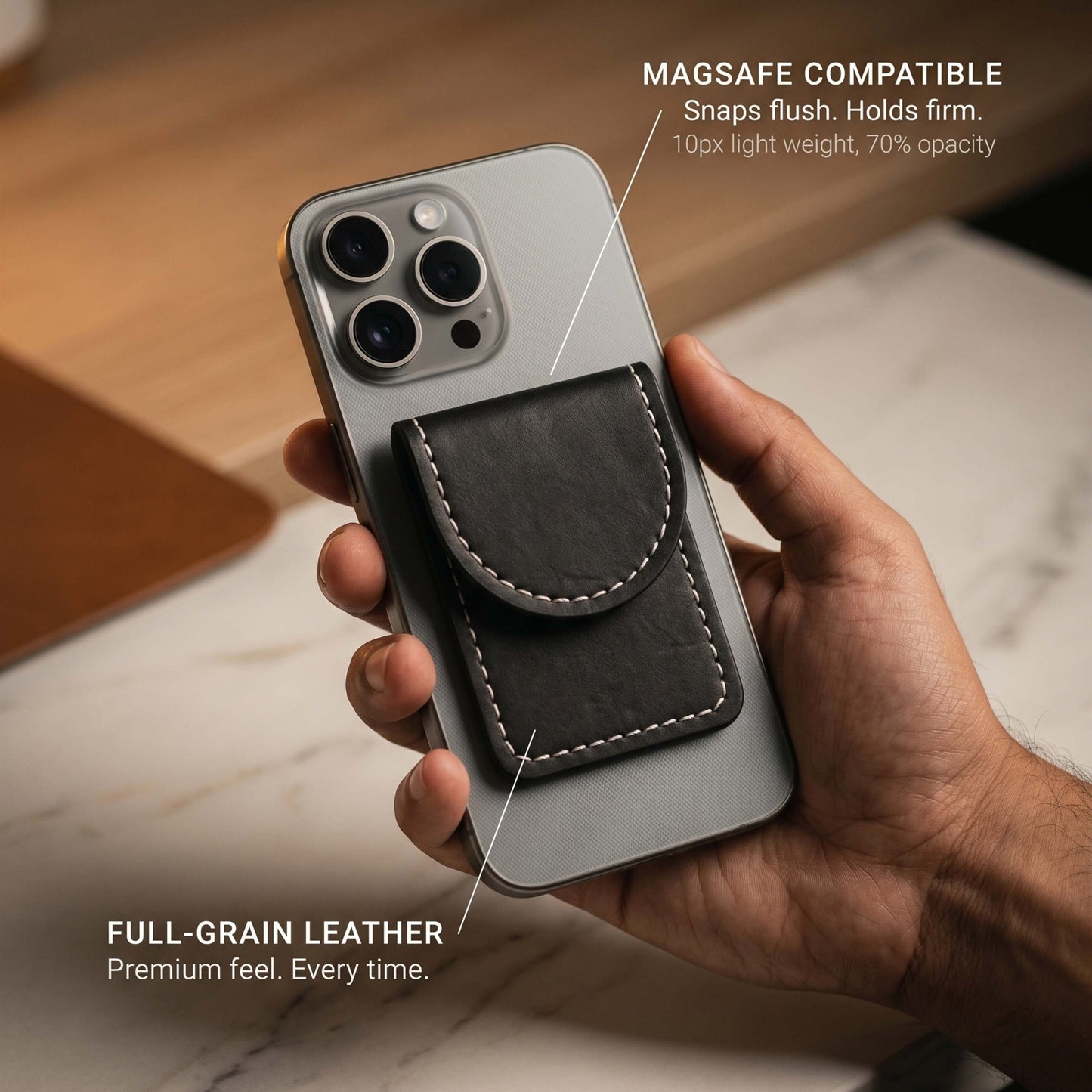 Magna Rico leather magnetic clip wallet neodymium magnet card safe Pakistan