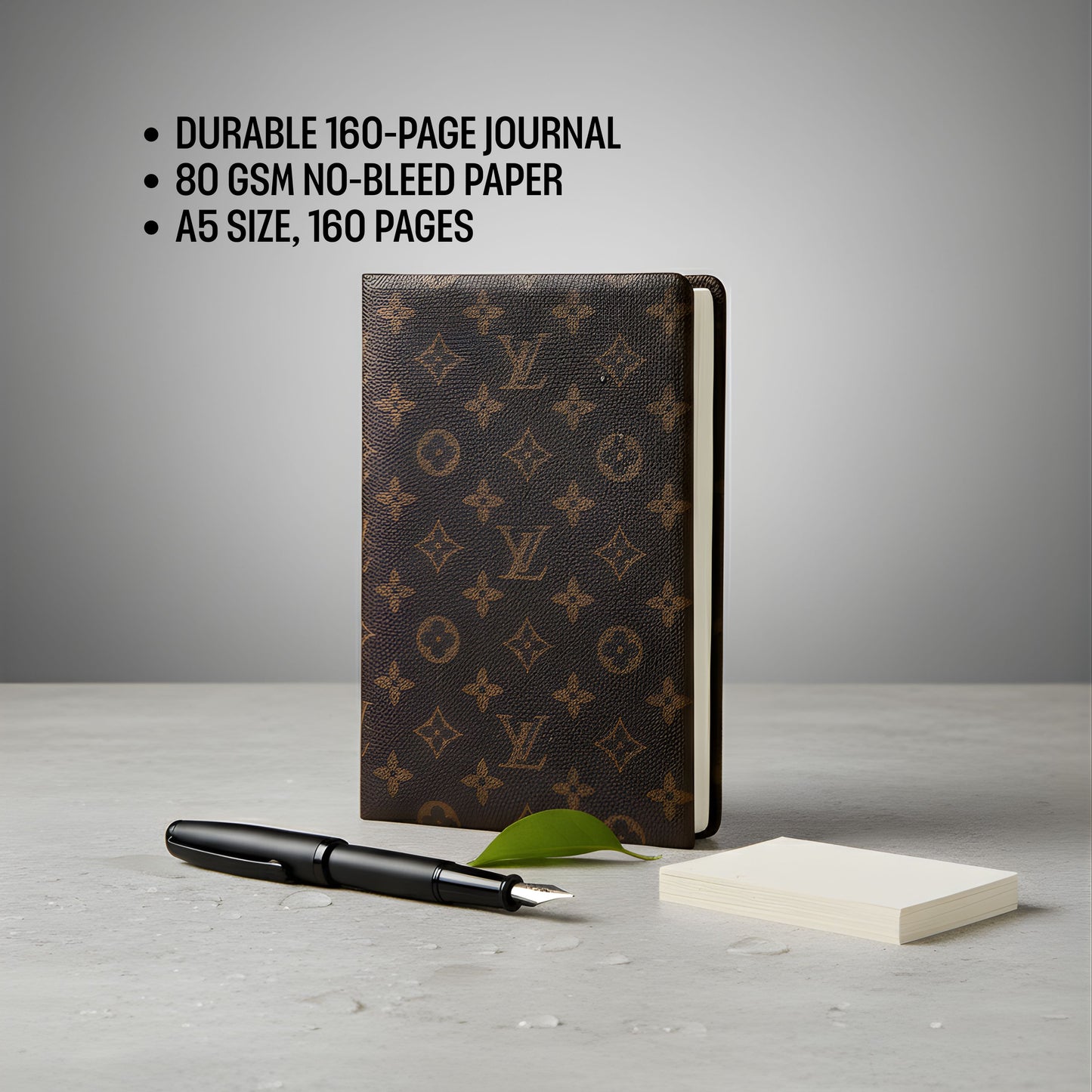 Premium A5 Journal Diary - 160 Pages, Rexine Cover, No - Bleed Paper - Karobaar