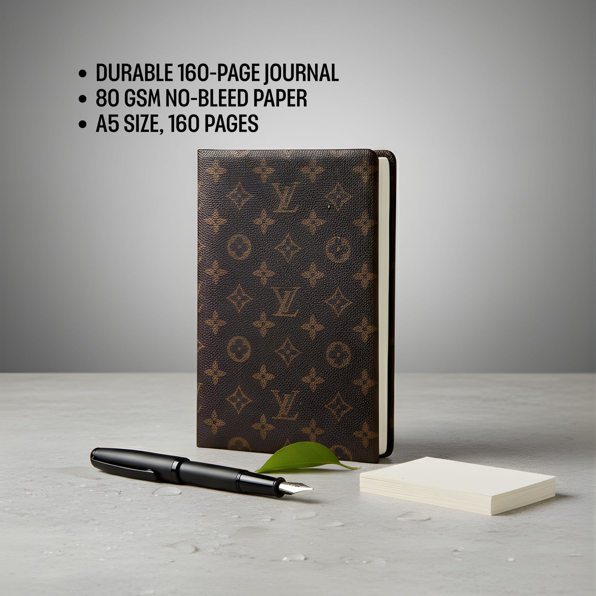 Premium A5 Journal Diary - 160 Pages, Rexine Cover, No - Bleed Paper - Karobaar