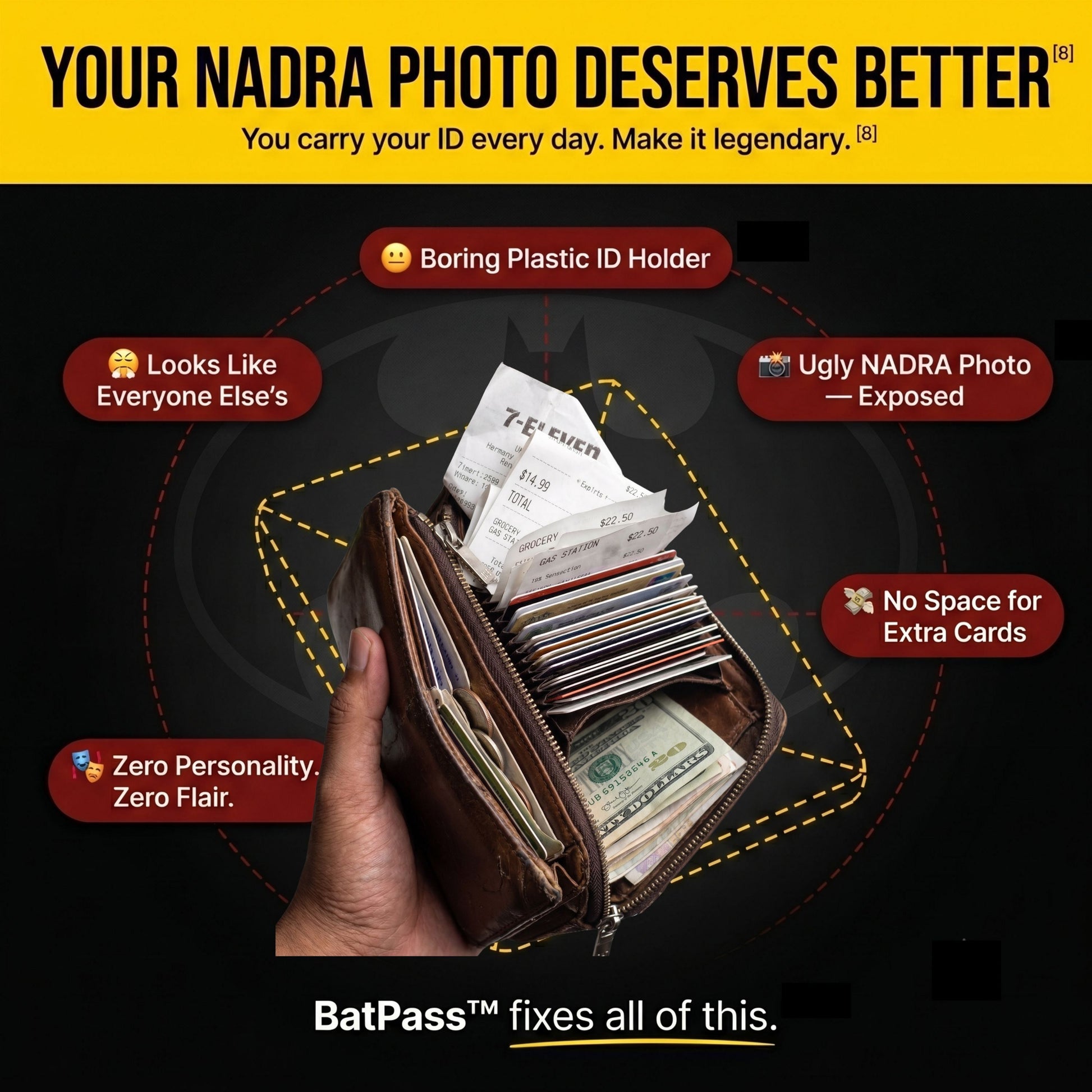 BatPass™ – Superhero ID Card Holder | Batman, Catwoman & More | Pakistan - Karobaar