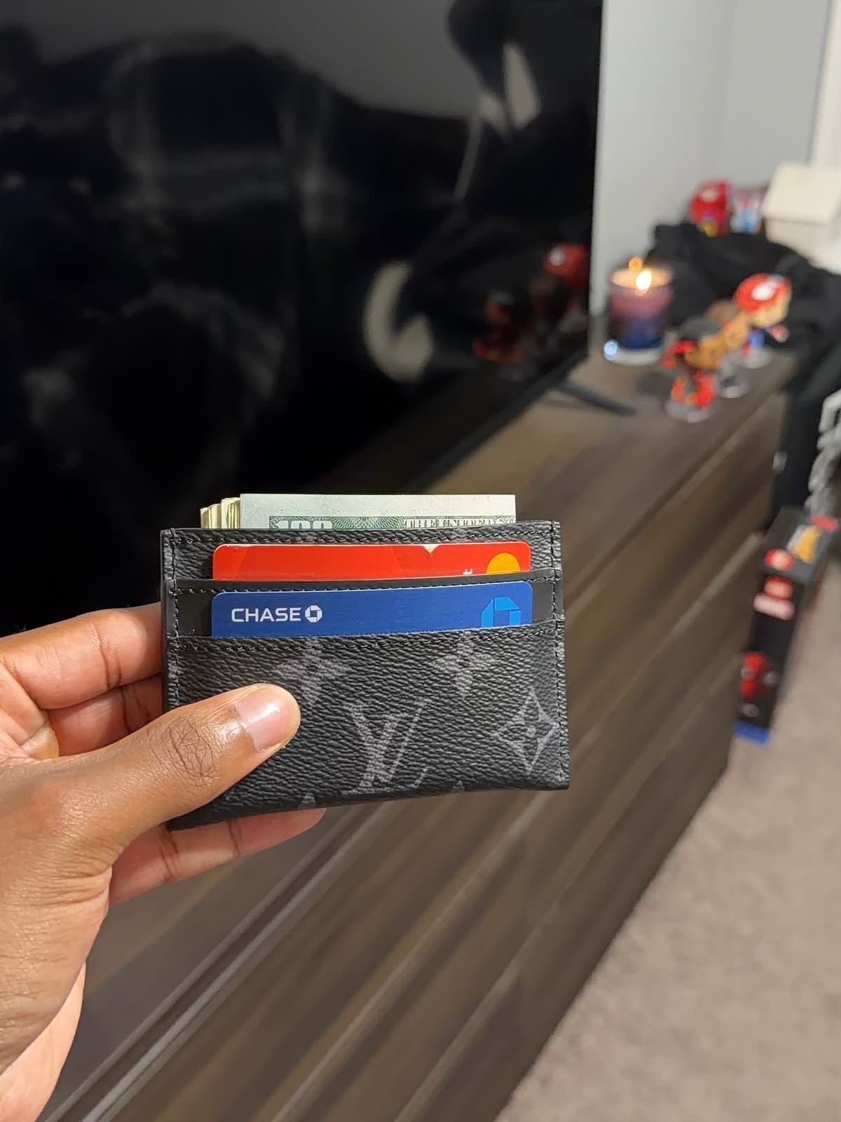 Eclipse 5-Slot Card Holder for Men – Slim Wallet + Free Keychain - Karobaar
