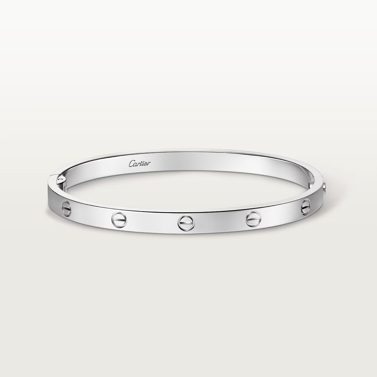 Classic Plated Titanium Steel Bangle with Rhinestones - Karobaar
